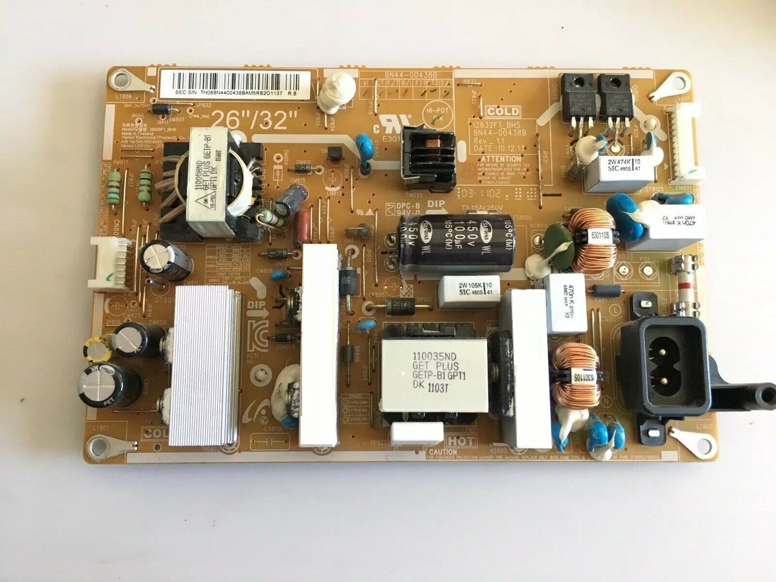 Fuente de Poder Samsung BN44-00438B de alimentación LN32D403E4DXZA LN32D450G1DXZA BN44-00438A