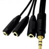 CABLE 3.5MM MACHO STEREO A 3 HEMBRAS CABLE 3.5MM A 3 HEMBRA 20CM