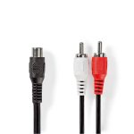 CABLE AUDIO 2RCA MACHO A 1RCA HEMBRA