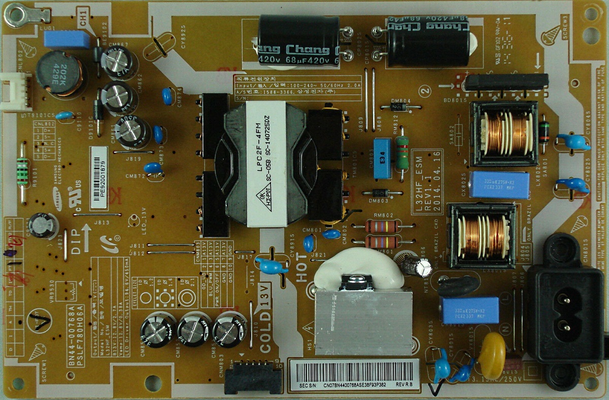 Fuente de Poder Samsung BN44-00768A / LED