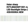 Tiras LED Haier (5) sharp EVTLBM430P1001-AJ-2S 43E4500RA BDM4350, BDL4330QL, LBM4301P1001-AJ-2S LB43003, VIZIO D43N-E1 INSIGNIA NS-43DR620NA18