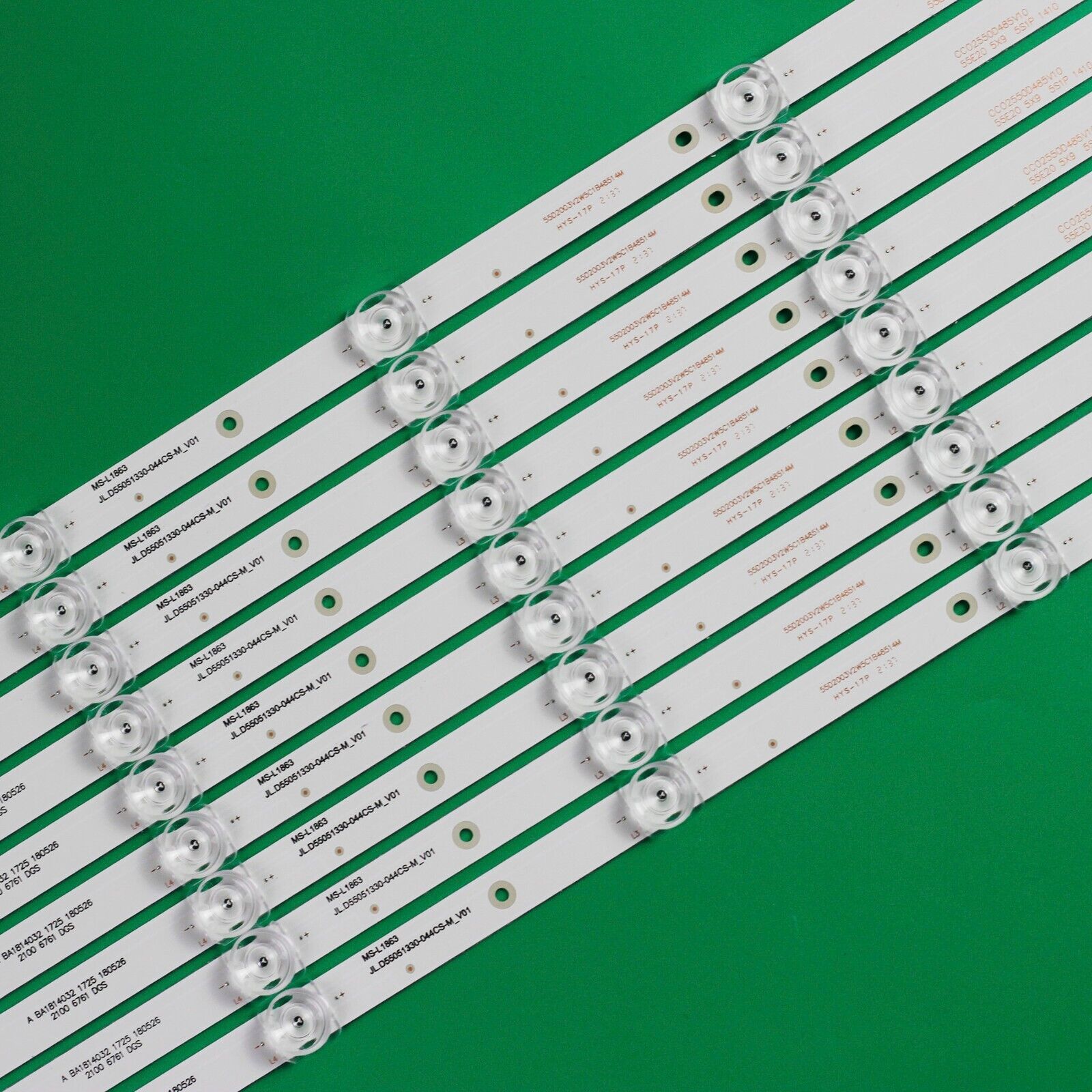 Tiras LED Kit/9pcs For JL.D55051330-044CS-M_V01 MS-L1863 CC02550D485V07 55E20 MS-L1863