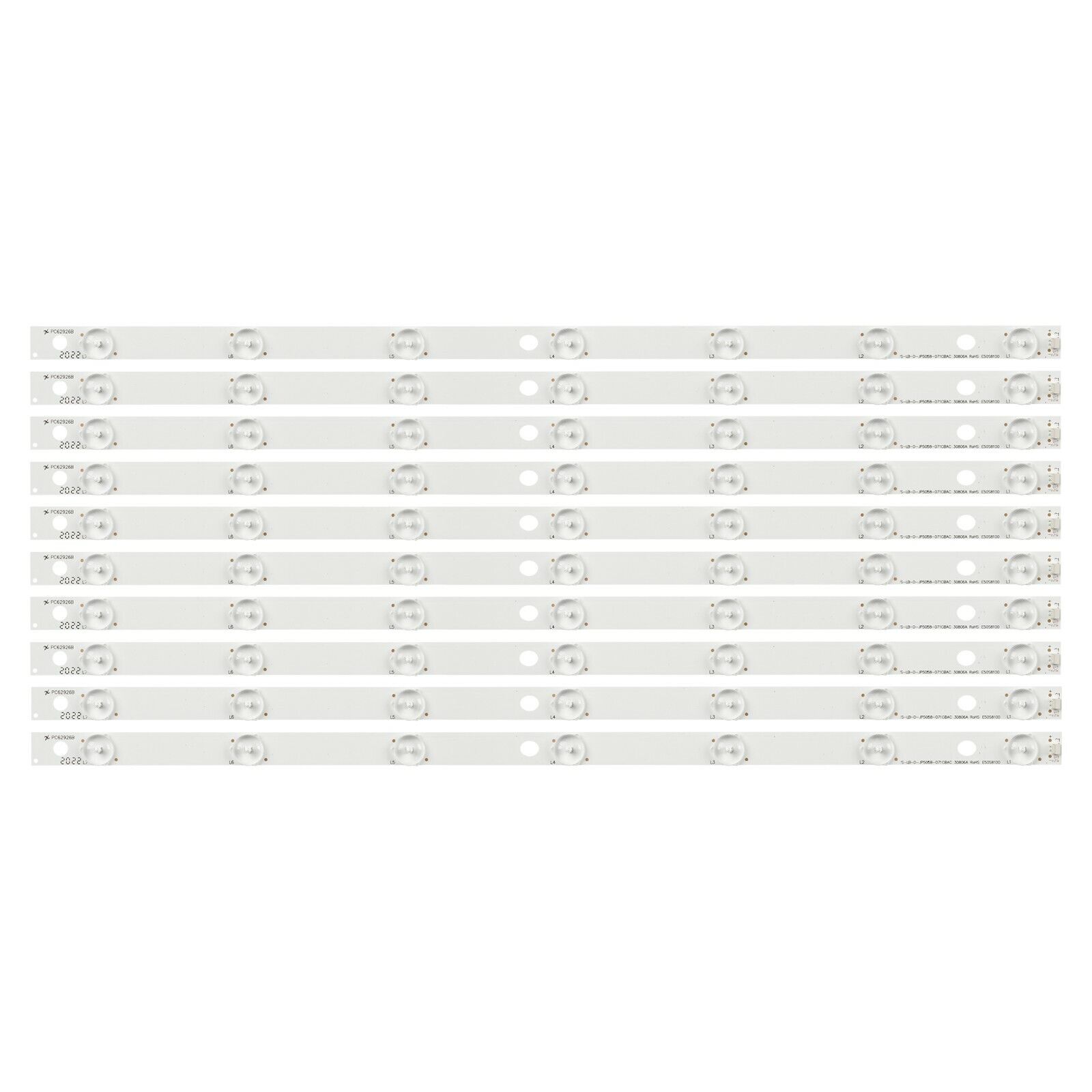 Tiras LED 10 PCS for LED50C380 JS-LB-D-JP50S8-071CBAC 30806A E50S8100 PC62926B XLM-0957
