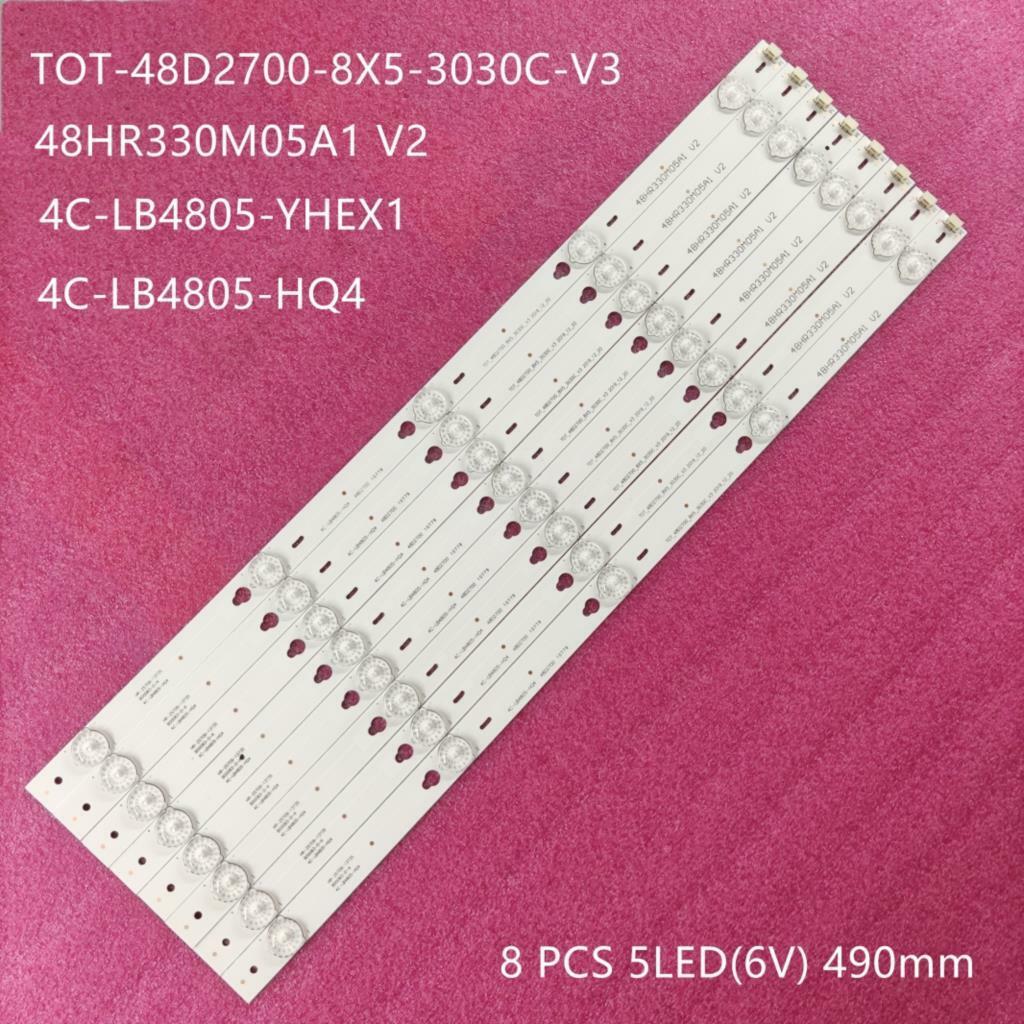 Tiras LED TCL TOT_48D2700_8X5_3030C_V3 for 48FS3750TAAA 48FA3203 48FS3003 48D3506V2W5C1B49017M