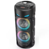 ZQS4239 Altavoz inalámbrico Potente altavoz Bluetooth de bajos Micrófono exterior Doble altavoz inalámbrico RGB de 4" y 15 W con micrófono