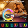 Nuevo cargador inalámbrico de teléfono móvil MINI Intelligent LED Table Lamp con altavoz, despertador, luz nocturna para regalo, dormitorio de cabecera