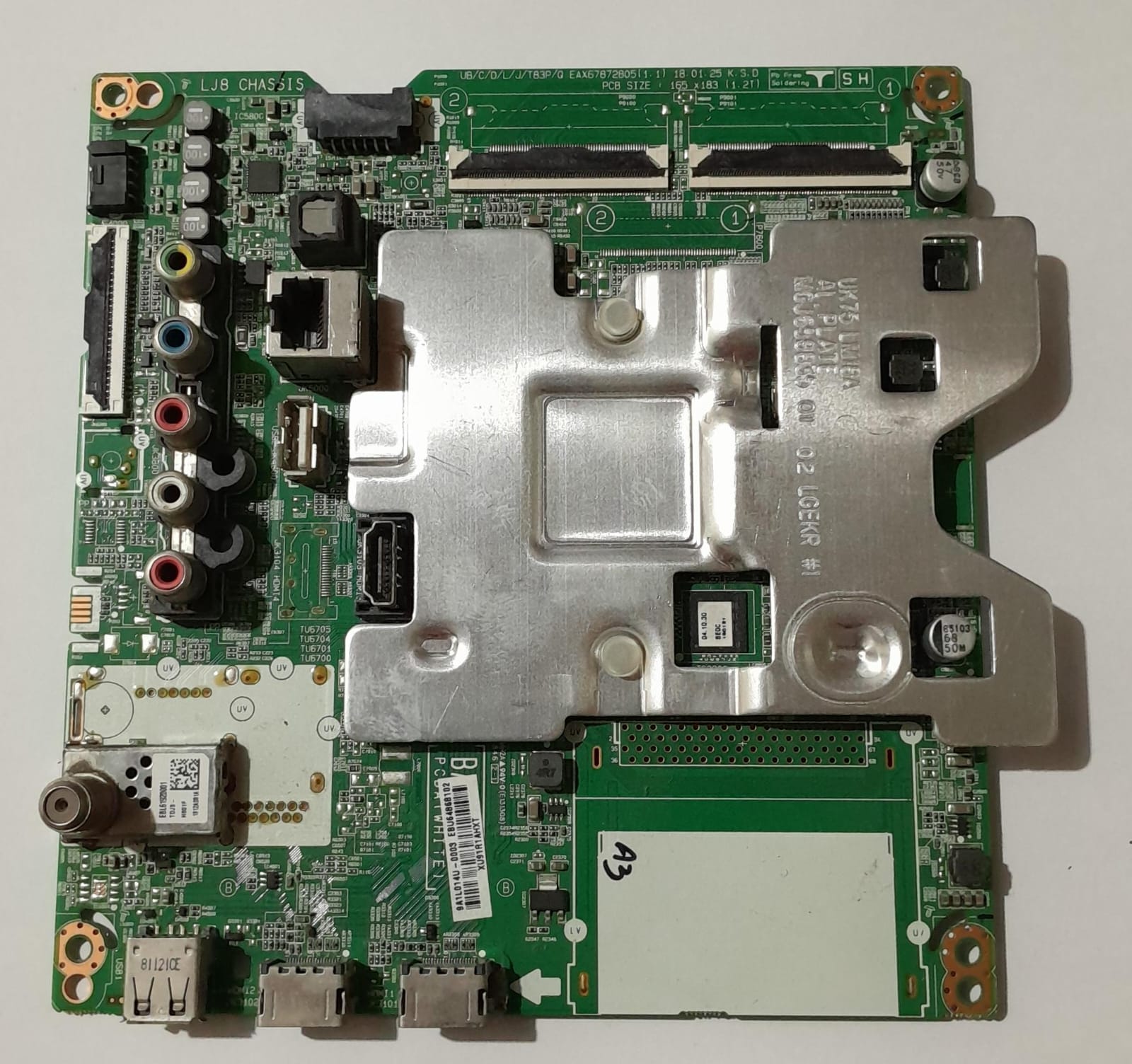 MOTHERBOARD TV LG MB 55UJ651V 55UJ670V EAX67133404 EBT64105206 HV550QUB EBU64105 EUR 112,77 - FR