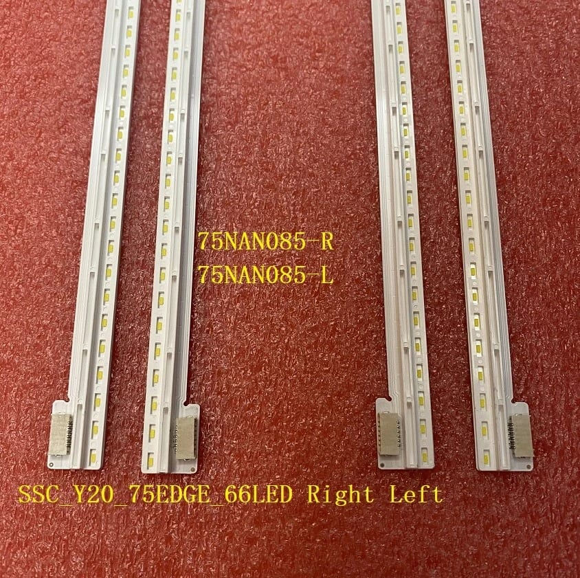 4 tiras LED para LG SSC_Y20_75EDGE_66LED derecha izquierda 75NAN085-R L A042B55RZ56 - Imagen 2